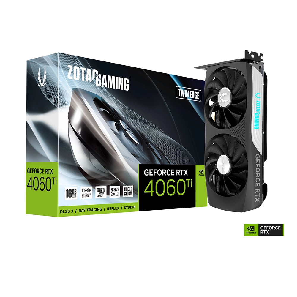 ZOTAC GAMING GeForce RTX 4060 Ti Twin Edge, 16GB GDDR6 Видео карта
