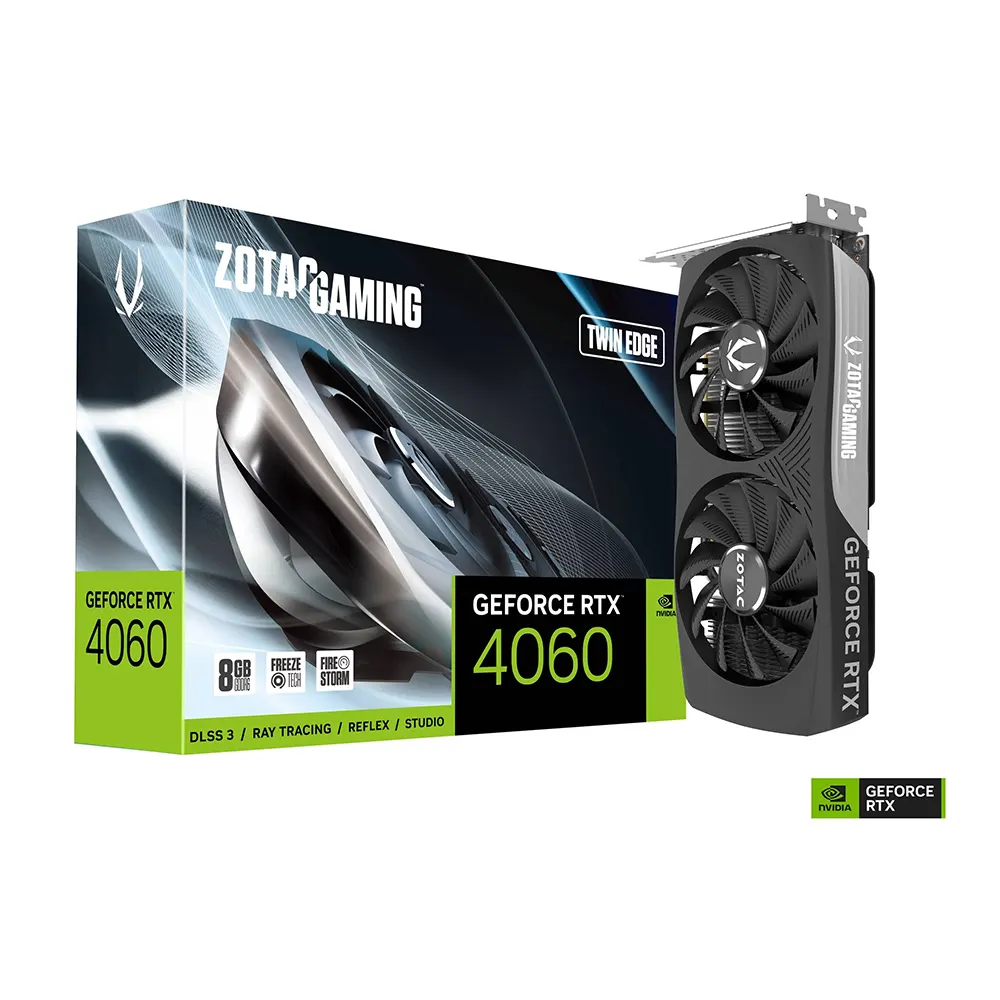 ZOTAC GAMING GeForce RTX 4060 Twin Edge, 8GB GDDR6 Видео карта