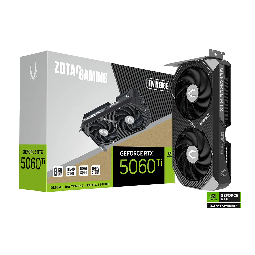 ZOTAC GAMING GeForce RTX 5060 Ti Twin Edge, 8GB GDDR7 Видео карта