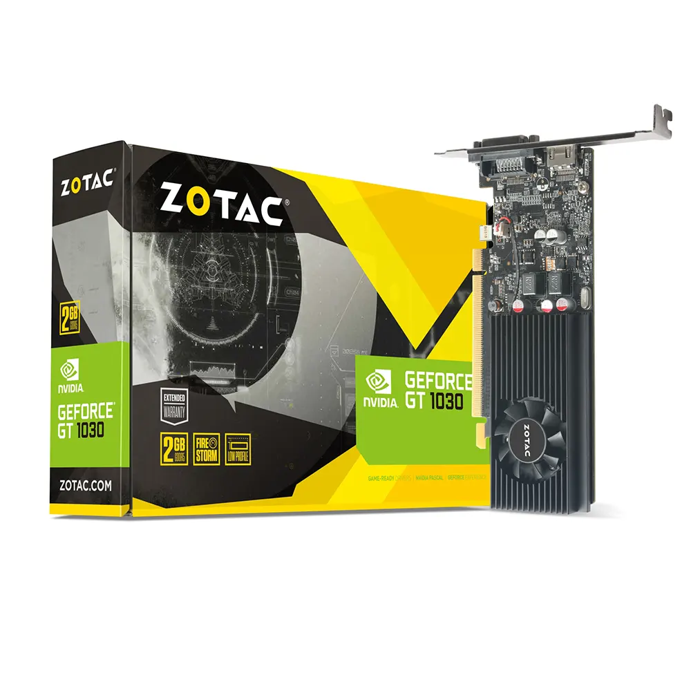 ZOTAC GeForce GT 1030 Low Profile, 2GB GDDR5 Видео карта