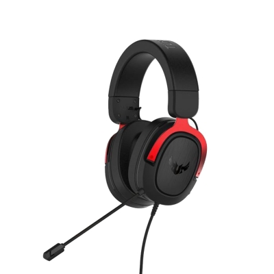 ASUS TUF Gaming H3 Red Геймърски слушалки с микрофон
