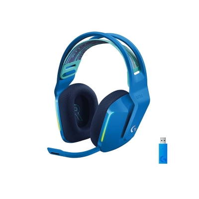 Logitech G733 Blue Lightspeed Wireless RGB Безжични геймърски слушалки с микрофон