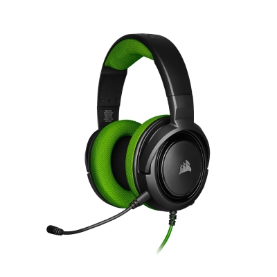 Corsair HS35 Green Геймърски слушалки с микрофон