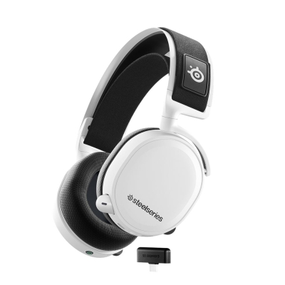 SteelSeries Arctis 7+ White Безжични Геймърски слушалки с микрофон