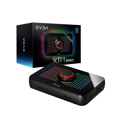 EVGA XR1 Pro Capture Card, HDR Pass Through, USB 3.1 Type-C, ARGB, Audio Mixer записваща карта за стрийминг съдържание