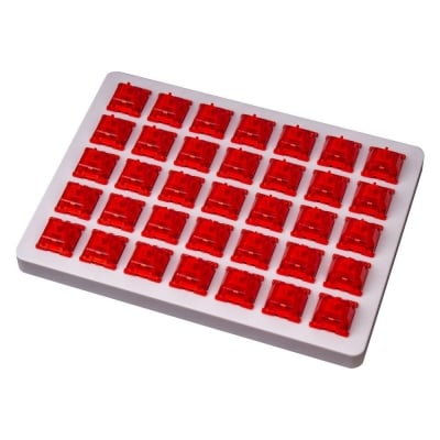 Суичове за механична клавиатура Keychron Gateron Phantom Red Switch, Комплект 35 броя