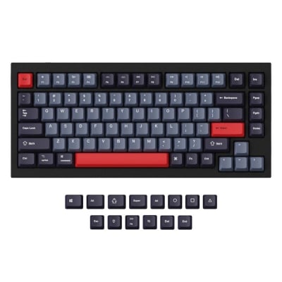 Капачки за механична клавиатура Keychron Dolch Red 96-Keycap Set PBT Dye-Sub US Layout