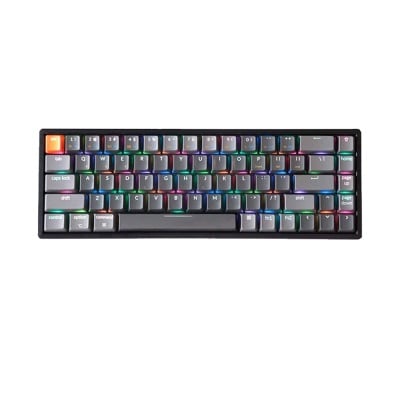 Keychron K6 Hot-Swappable 65% RGB Геймърска механична клавиатура с Gateron G Pro Blue суичове