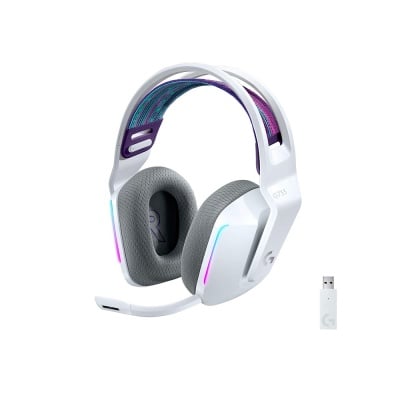 Logitech G733 White Lightspeed Wireless RGB Безжични геймърски слушалки с микрофон