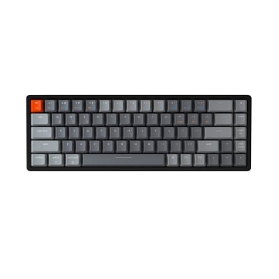 Keychron K6 Hot-Swappable 65% Aluminum RGB Безжична геймърска механична клавиатура с Gateron G Pro Red суичове