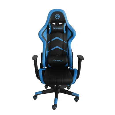 Marvo CH-106 Black/Blue Ергономичен геймърски стол