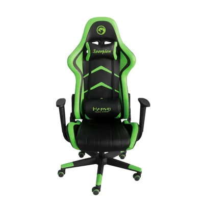 Marvo CH-106 Black/Green Ергономичен геймърски стол