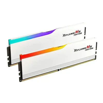 G.SKILL Ripjaws M5 Neo RGB White 64GB (2x32), DDR5, 6000 MHz, CL28, AMD EXPO Рам памет