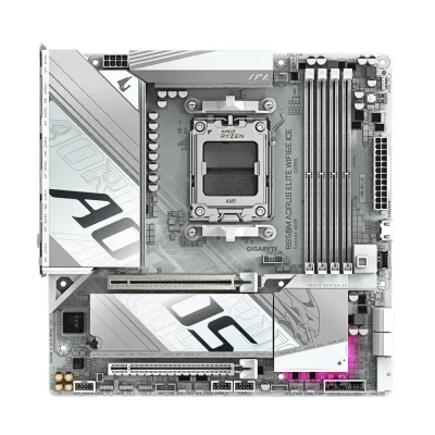 Gigabyte B850M AORUS ELITE WIFI6E ICE, AM5, DDR5, Wi-Fi 6E Дънна платка
