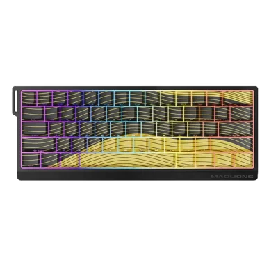 Madlions MAD 60 HE Contour Flagship 8K RGB Геймърска механична клавиатура с Gateron Magnetic Jade регулируеми суичове
