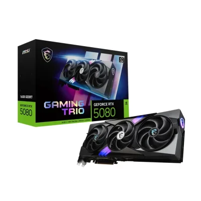 MSI GeForce RTX 5080 GAMING TRIO, 16GB GDDR7 Видео карта