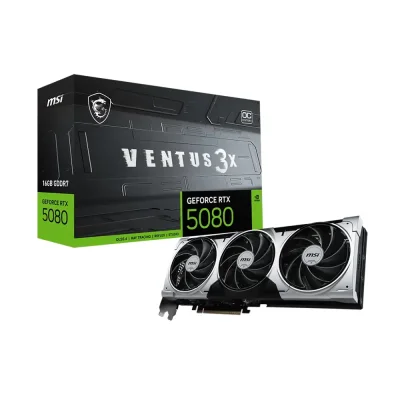 MSI GeForce RTX 5080 Ventus 3X OC PLUS, 16GB GDDR7 Видео карта