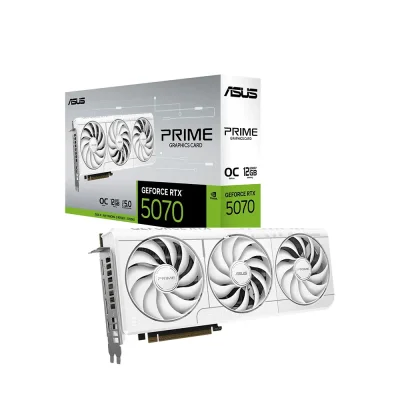 ASUS GeForce RTX 5070 Prime White OC Edition, 12GB GDDR7 Видео карта