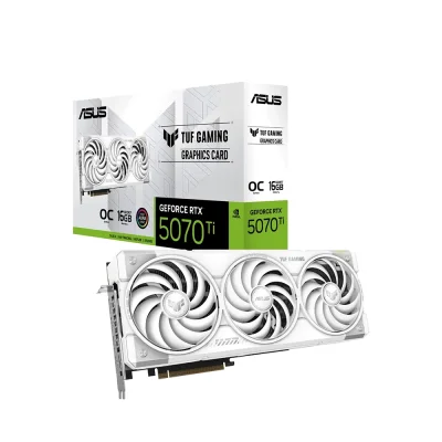 ASUS TUF Gaming GeForce RTX 5070 Ti OC White, 16GB GDDR7 Видео карта
