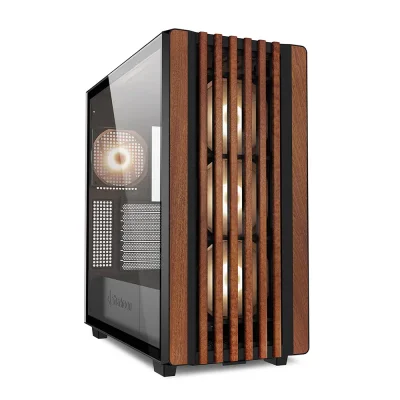 Sharkoon Rebel C70G RGB Black / Wood Компютърна кутия