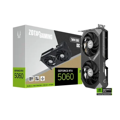 ZOTAC GAMING GeForce RTX 5060 Twin Edge OC, 8GB GDDR7 Видео карта