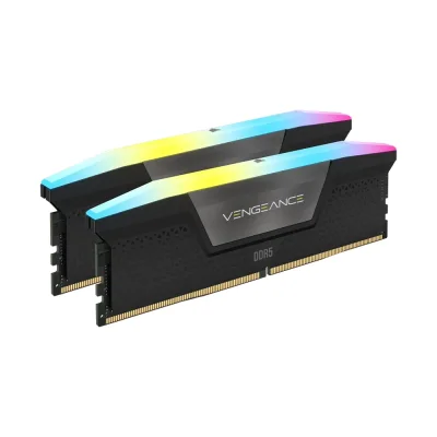 Corsair VENGEANCE RGB Black 64GB (2x32), DDR5, 6400 MHz, CL42, Intel XMP Рам памет