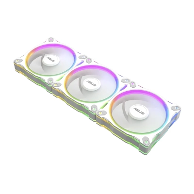 ASUS Prime MR120 ARGB Reverse 120mm White Комплект вентилатори (3 броя)