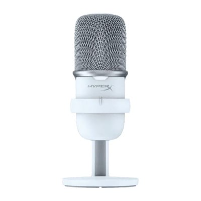 HyperX SoloCast White Настолен геймърски микрофон за стрийминг