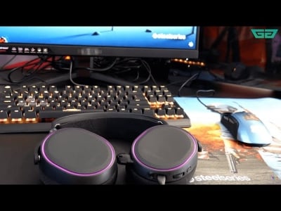 Стилни геймърски слушалки - SteelSeries Arctis 5 2019