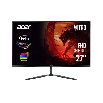 Acer Nitro ED270 P0bmipx 27" VA, 144Hz, 1ms, Full HD (1920 x 1080), AMD FreeSync, 1500R Извит геймърски монитор
