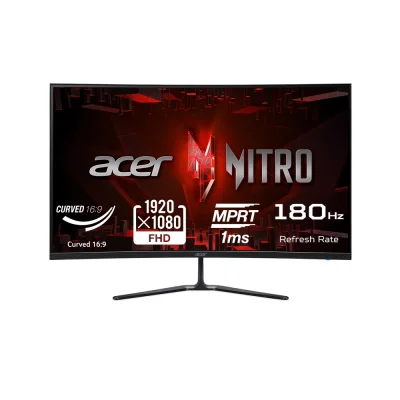 Acer Nitro ED320QRS3biipx 31.5" VA, 180Hz, 1ms, WQHD (2560 x 1440), AMD FreeSync, HDR10, Curved 1500R Извит геймърски монитор