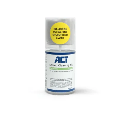 ACT Screen Cleaning Spray AC9516 200 ml Комплект за почистване с микрофибърна кърпа