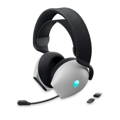 Alienware AW720H Dual Mode Lunar light Безжични геймърски слушалки с микрофон