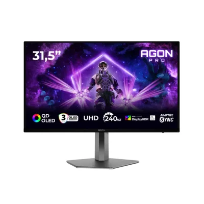 AOC AGON PRO AG326UZD2 31.5" QD-OLED, 240Hz, 0.03ms,  4K UHD (3840 x 2160), VESA DisplayHDR 500, Adaptive Sync Геймърски монитор