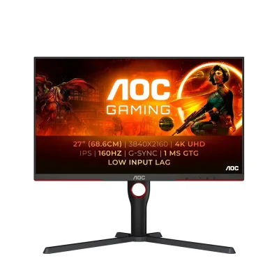 AOC U27G3X/BK 27" IPS, 160Hz, 1 ms, 4K UHD (3840 x 2160) Геймърски монитор