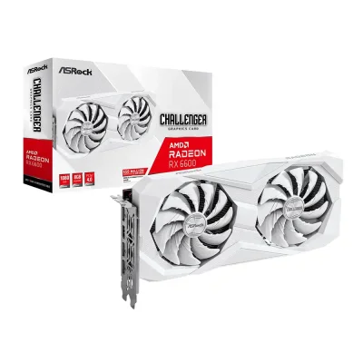 ASRock AMD Radeon RX 6600 Challenger White 8GB GDDR6 Видео карта