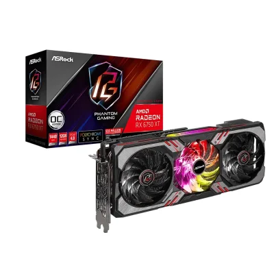 ASRock AMD Radeon RX 6750 XT Phantom Gaming D 12GB GDDR6 OC Edition Видео карта