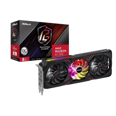 ASRock AMD Radeon RX 7600 Phantom Gaming 8GB GDDR6 OC Edition Видео карта
