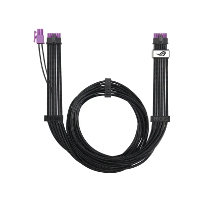 ASUS ROG Equalizer 12V-2x6 PCIe 5.1 750 мм Black Захранващ кабел за видеокарта