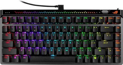 ASUS ROG Falchion Ace 75 HE 8K Геймърска Hall Effect клавиатура с ROG HFX V2 Magnetic регулируеми суичове