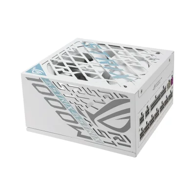 ASUS ROG Strix 1000W Platinum White Edition, 80 Plus Platinum, Модулно, PCIe Gen 5.1, ATX 3.1 Захранване за компютър