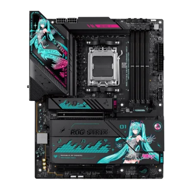 ASUS ROG STRIX X870E-H GAMING WIFI7 HATSUNE MIKU EDITION, AM5, DDR5, Wi-Fi 7, 5GbE Дънна платка