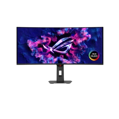 ASUS ROG Strix XG34WCDG 34" QD-OLED, 175Hz, 0.03ms, 21:9 UWQHD (3440 x 1440), AMD FreeSync Premium Pro, VESA DisplayHDR 400, 1800R Curved Извит геймърски монитор