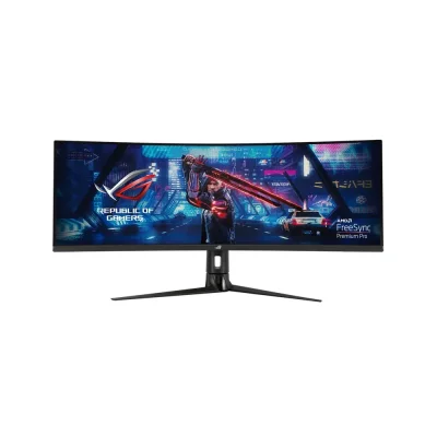 Asus ROG Strix XG49VQ 49" VA, 144Hz, 4ms, Double UltraWide (3840x1080), FreeSync Premium Pro, DisplayHDR 400, 1800R Curved Извит геймърски монитор
