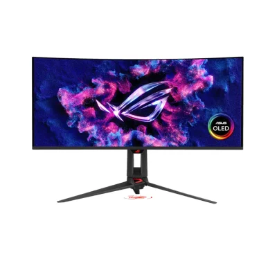 ASUS ROG Swift PG34WCDN 34" QD-OLED, 360Hz, 0.03ms, 21:9 Ultra-wide QHD (3440 x 1440), AMD FreeSync Premium Pro, VESA DisplayHDR 500 True Black, Curved 1800R Извит геймърски монитор