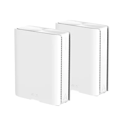 ASUS ZenWiFi BQ16 (2-Pack) BE25000 Quad-Band WiFi 7, AiMesh, White Mesh система