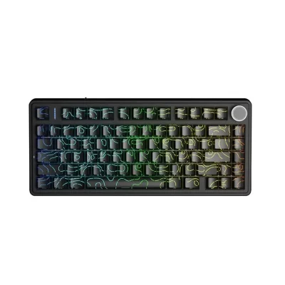 Aula F75HE Black Contour Безжична геймърска клавиатура с TTC Black King Magnetic суичове