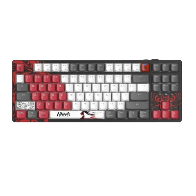 Bloody WS87 Naraka Wireless Безжична механична геймърска клавиатура с BLMS Red Plus суичове