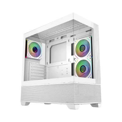 Cooler Master Elite 690 Wood White ARGB Компютърна кутия