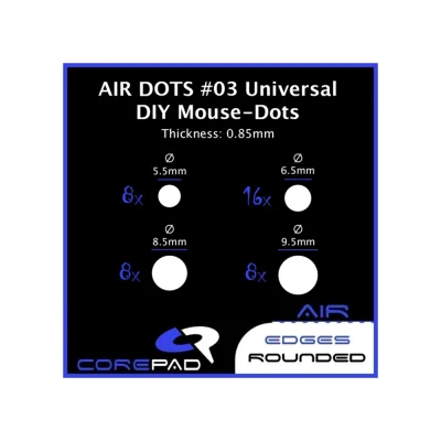 Corepad DOTS AIR #03 40 броя Универсални крачета за мишка